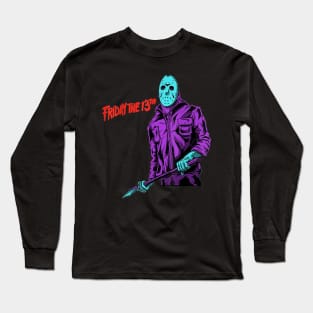 Halloween Horror The Killer Wearing Scary Mask Movies Fans Gifts Long Sleeve T-Shirt